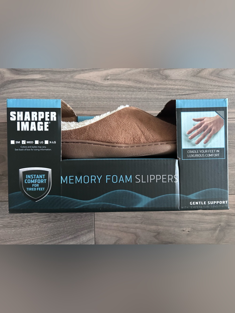 Sharper Image Memory Foam Slippers (BRAND NEW)